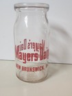 1948 Nice clean Mayer's Dairy Pint Glass Milk Bottle New Brunswick NJ Duraglas — photo 1