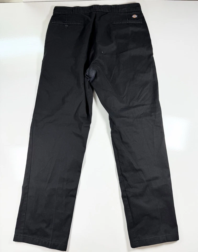 Dickies Work Pant 36x34 Black Straight Leg Durable Casual Hiking Unisex Workwear - Image 2 of 4