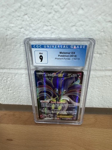 2014 POKEMON XY PHANTOM FORCES #115 FULL ART/MALAMAR EX CGC 9