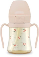 GROSMIMI Flip Top Spill Proof Sippy Cup, PPSU, BPA Free, 6 oz, Stage 2 Straw ...