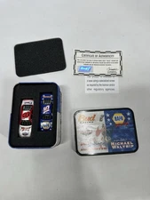 2001 Action Dale Earnhardt Jr./Michael Waltrip 1:64 Stock Cars In A Tin