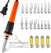 22 Pieces Electric Hot Knife Cutter Tool Kit Include Heated Knife Plastic Cutter