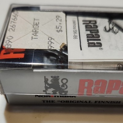 Rapala Shad Rap Deep Runner Crankbait Silver Black Positive Balsa Freshwater
