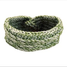 Women  s Green Knitted Headband