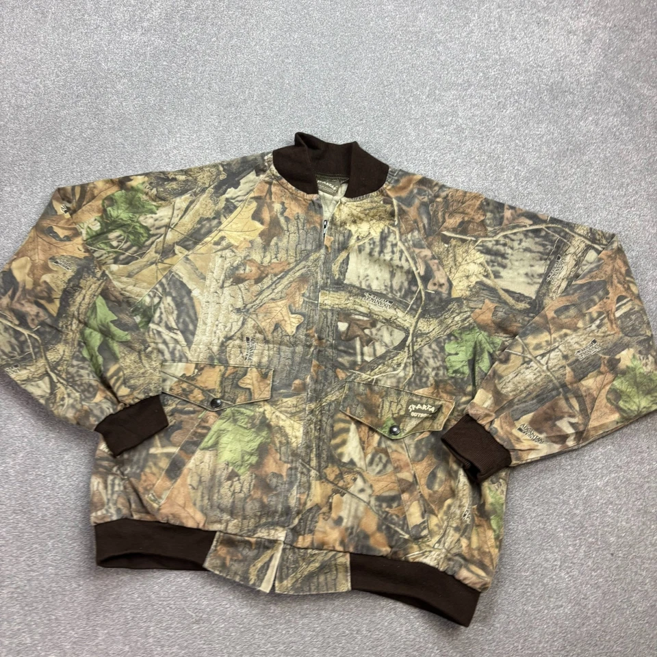 Chaqueta RealTree Adulto Grande Marrón Ropa de Trabajo Lona Camuflaje Caza EE. UU. Abrigo Hombres Foto 2 de 4