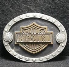 WK15126 SWEET VINTAGE 1996 HARLEY-DAVIDSON MOTORCYCLES MENS BELT BUCKLE