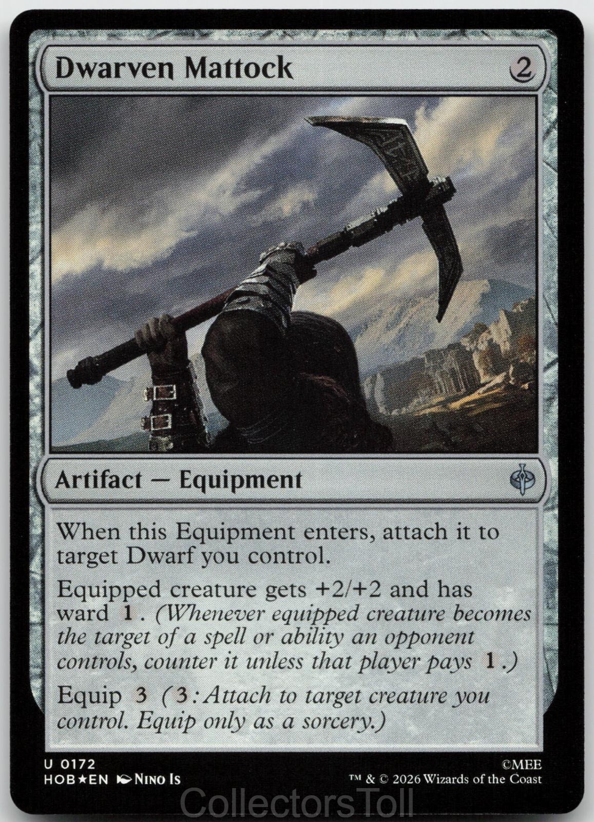 Dwarven Mattock 172 Uncommon The Hobbit Magic: The Gathering Foil Near Mint