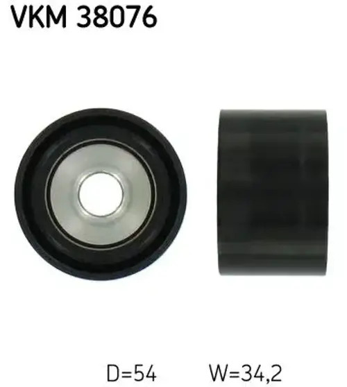 Aux Belt Idler Pulley fits MERCEDES ML300 W164 3.0D 09 to 11 OM642.940 Guide SKF - Image 14