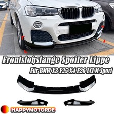 Frontstoßstange Spoiler Lippe Für BMW X3 F25 X4 F26 LCI M Sport 2014-17 Schwarz