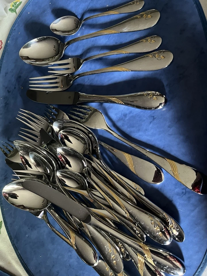 Besteck WMF Gold Impression 30 Teilig 6 Personen Gebraucht - Bild 3 von 3