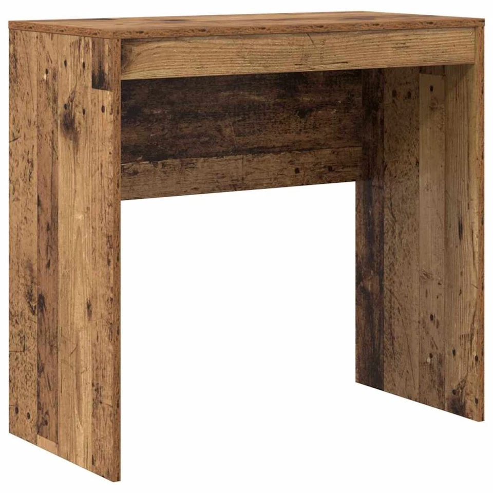 Rustikaler Schreibtisch Alter Holzfinish Holz 80 X 40 X 76 Cm - Bild 2 von 4