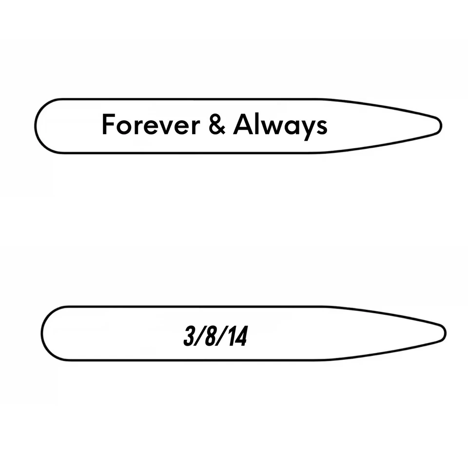 Collar nácar grabado personalizado estancias ecológicas regalo de lujo Foto 2 de 4