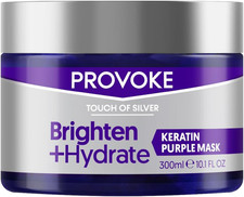 PROVOKE Touch of Silver Hydrating Purple Toning Hair Mask 300 Ml, Brightens Blon