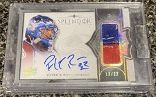 2017-18 UD Splendor Patrick Roy Glove Auto Patch Colorado Avalanche NHL