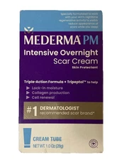 Mederma PM Intensive Overnight Scar Cream 1oz NEW Exp 10/2027