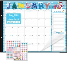 Lateefah Desk Calendar 2025, Large 22'' x 17'' Desk Calendar 2025-2026, 18 Month