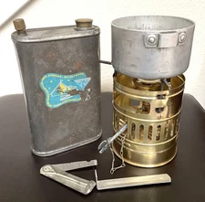 Svea 123 Stove Sweden Complete Set w/ Steel Fuel Can BEAUTIFUL!!!
