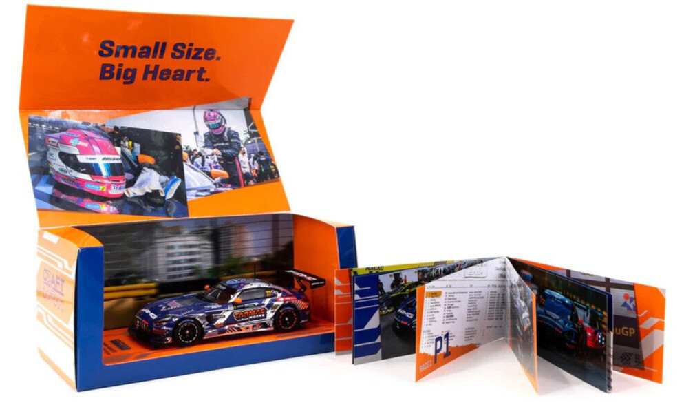 Изготовленный на заказ автомобиль Tarmac Works HOBBY43 Mercedes-AMG GT3 - 2022 Macau GT Cup в масштабе 1:43