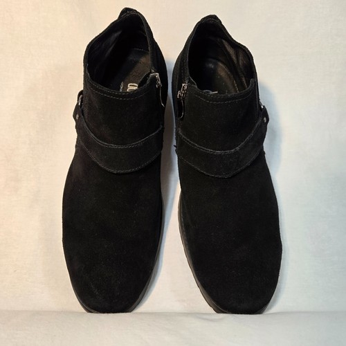 DONAL J PLINER Old Money Grunge Western BLACK Suede WORK Boots Men's Size 12M. - Picture 12 of 23