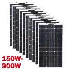 12v 900 Watt Solar Panel Monocrystalline Charging Off-Grid RV Camping Home Boat