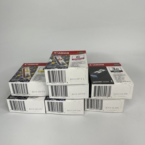 Five Genuine Canon BCI 7 Ink Cartridges Brand New EXPIRED Yellow Cyan Black Mag - Picture 2 of 4