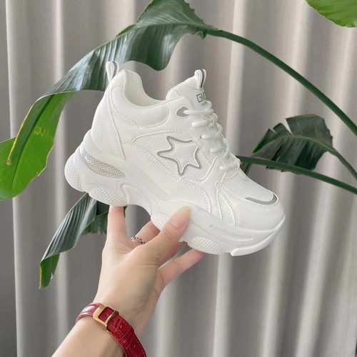 Scarpe per donna con zeppa interno 10cm con lacci piattaforma doppia 35 a 40 - Foto 8 di 14