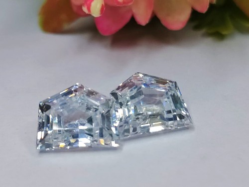 Trapezförmiger Laborgefertigter loser Moissanit Edelstein Brillant Stufenschliff ideal - Bild 7 von 9