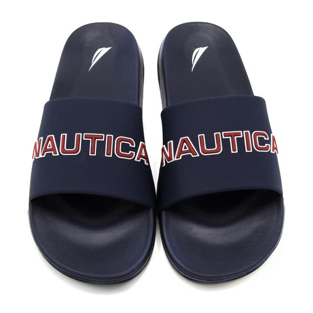 nautica slides blue