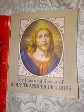 Vintage Catholic SAINTS & JESUS transfer book NEVER USED Mamelok Press,  LONDON