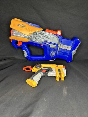 Nerf N-Strike Battery-powered Light Up Firefly Rev-8 lot c 015c single shot