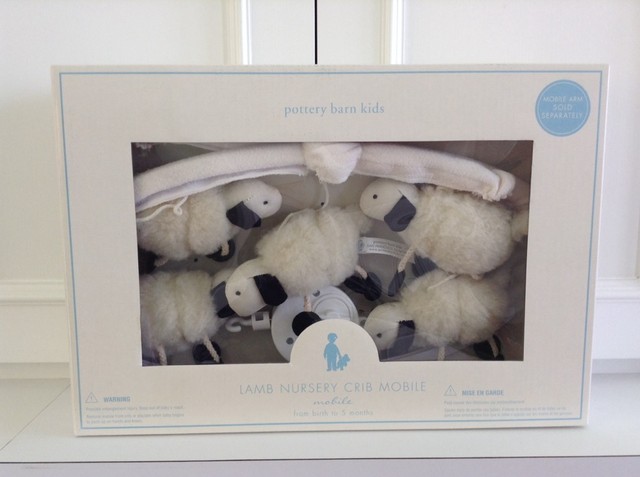 pottery barn lamb mobile