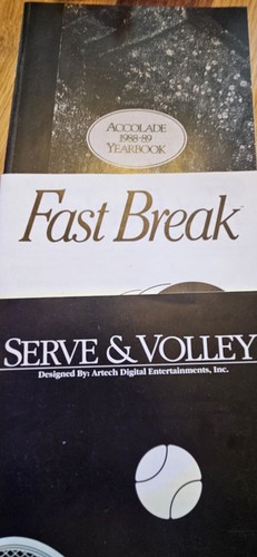 Lot Apple IIgs Accolade Games 3.5" Floppy Mean 18 Fast Break Serve And Volley - Picture 4 of 4