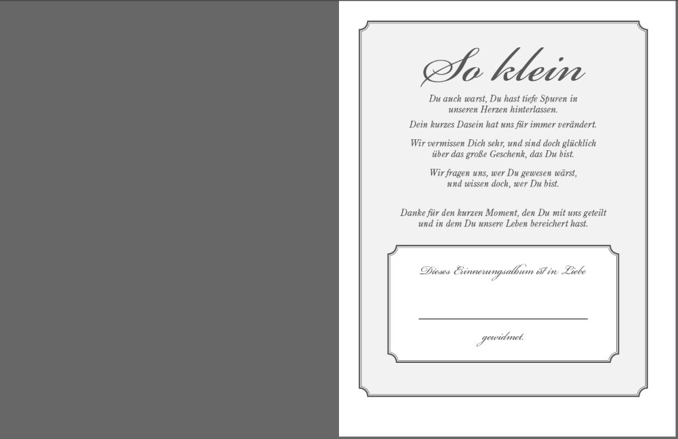 Thumbnail - Manchmal Verlässt Uns Ein Kind - Erinnerungsalbum Für Ein Fr ...