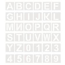 36 Pcs 3 Inch Alphabet Letter Stencils for Art Craft Wood Painting