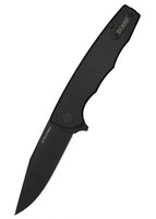Taschenmesser Strategy, Karbon, G10, Schwarz, Ocaso Knives - Folder Klappmesser