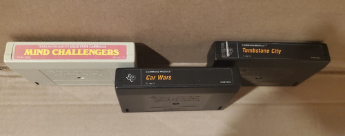 TI-99/4A Cartridges Mind challenger, Car wars, Tombstone city Lot | eBay