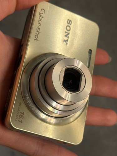 Sony Cyber Shot DSC-W570 Gold 16.1MP Digital Camera Japanese only from JAPAN - Picture 8 of 9