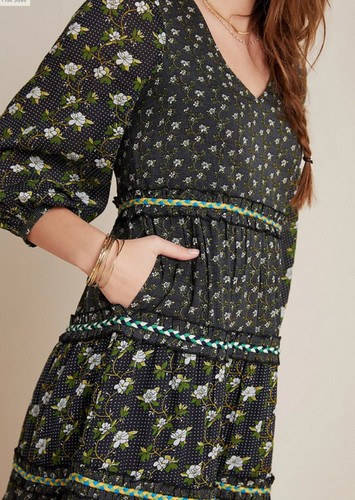 Anthropologie Karoline Tiered Maxi Dress Size 6 nwt - Picture 3 of 4