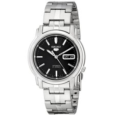 Seiko 5 Men's Black Watch - SNKK71K1 for sale online | eBay