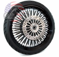 21 X 3.5 52 Mammoth Fat Black Evo Spoke Rim Wheel Bw Tire Harley Touring Abs 08+ 21 X 3.5 52 Mammoth Fat Black Evo Spoke Rim Wheel Bw Tire Harley Touring Abs 08+