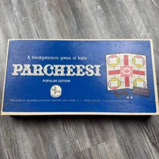 PARCHEESI 1968 SELCHOW & RIGHTER CO Vintage Board Game Complete