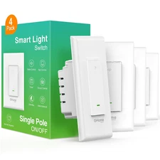 Switch,Smart Wi-Fi Light Switch Compatible with Alexa and Google Assistant 2....