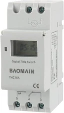 Programmable White Kitchen Timer Ac 220V 240V Rechargeable Battery 16A 168H