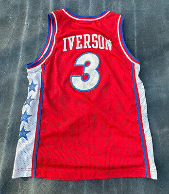 Vintage Nike NBA Philadelphia 76ers Allen Iverson #3 Jersey Size