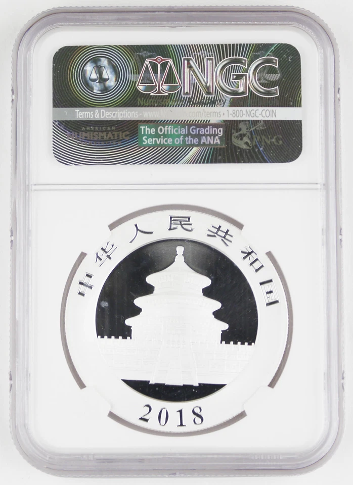 China 2018 30 Gram Silver Panda 10 Yuan Coin NGC MS70 First Releases - Image 2 of 2