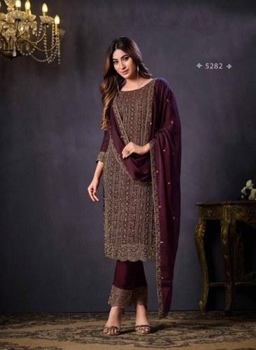 Indian Bollywood Pakistani Salwar Kameez Anarkali Dress Party Suit Plazzo Women - Picture 23 of 27