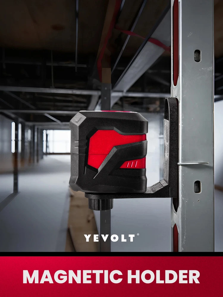 Self-Leveling Laser Level Kit with Magnetic Holder and Rotating Base for Construction Tools