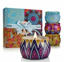 YINUO LIGHT Scented Candles Gift Set for Friends~Lemon Lavender Fig Spring~NEW! 