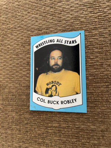 RARE 1982 Wrestling All-Stars Col. Buck Mobley WRESTLING Card  #27 - Afbeelding 1 van 2