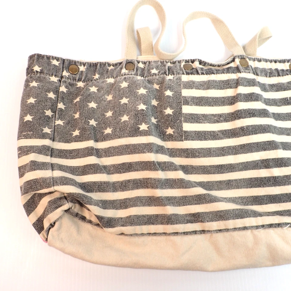 Bolso de Mano Xhilaration Target Grande Bandera Americana Impreso de Lona de 2013 Foto 4 de 4
